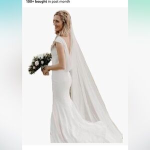 Heread cathedral length soft tulle veil
